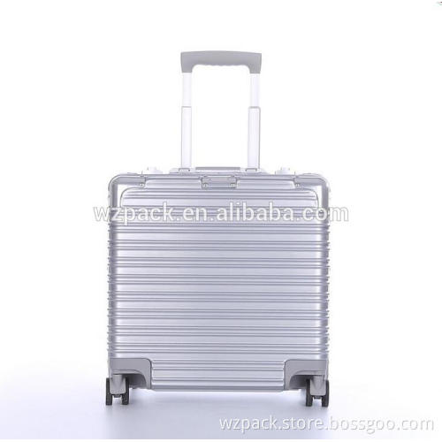 Customize 18" high quality aluminium frame luggage